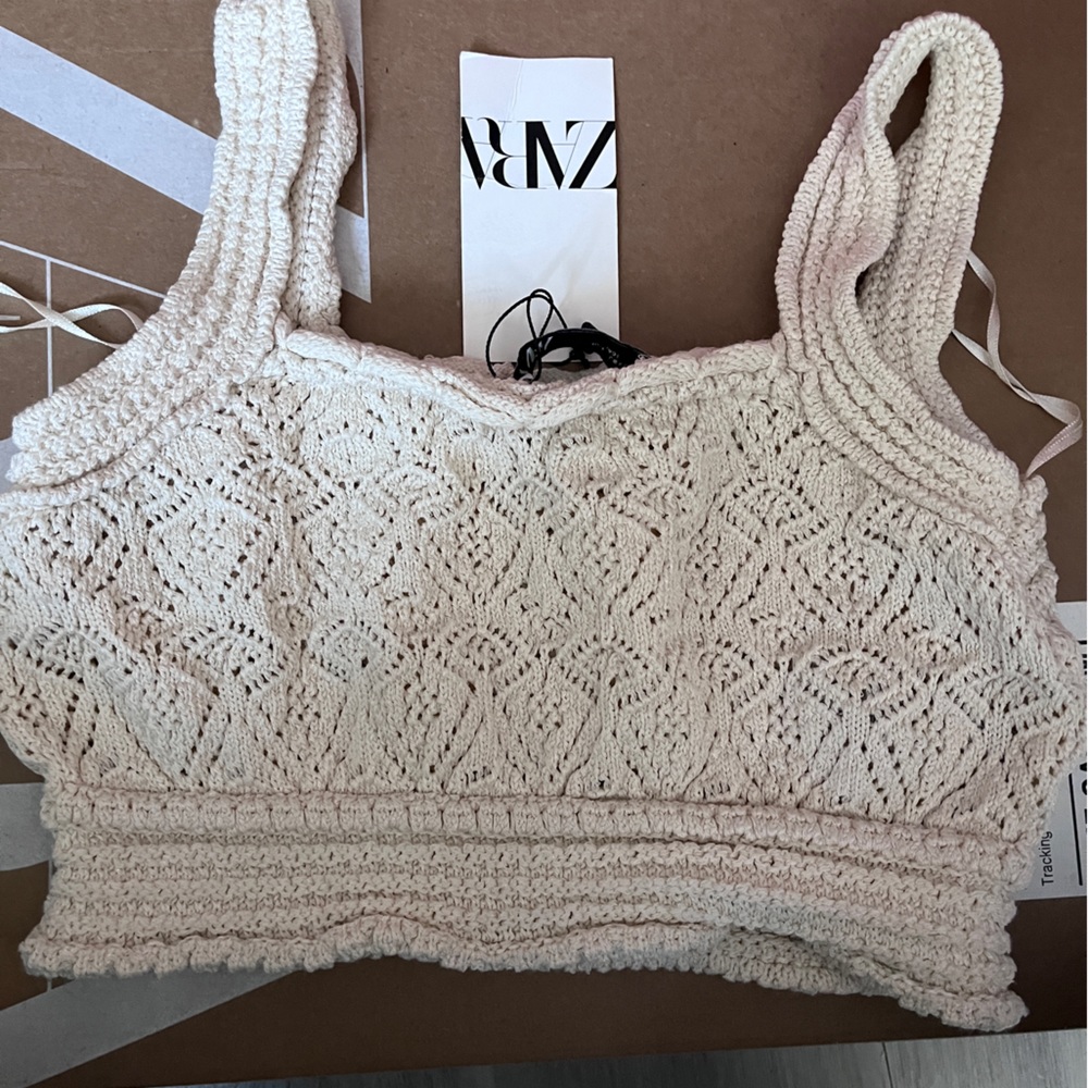 Zara crochet crop top